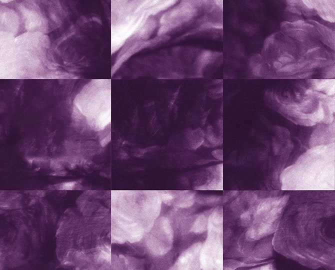 Ефимериалността на пурпурната примка Съвременни търговски плочки на килими