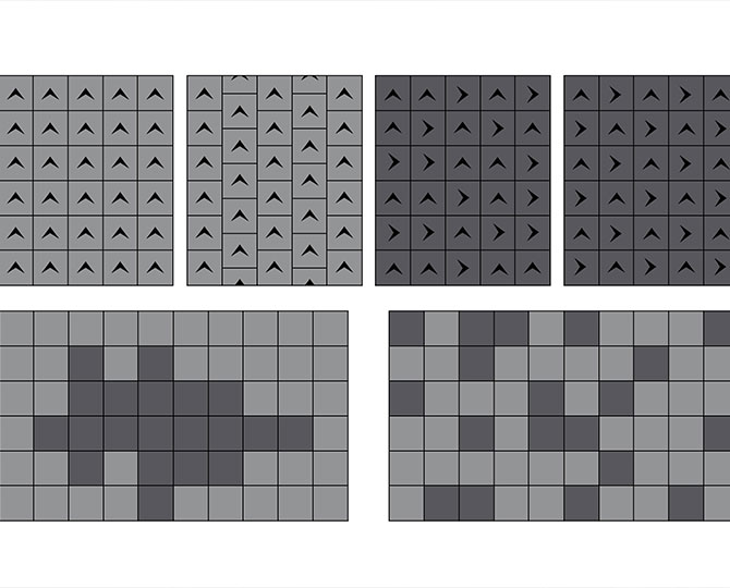 LANDS Grey Loop Natural Texture (Wave) Commercial Carpet Tiles