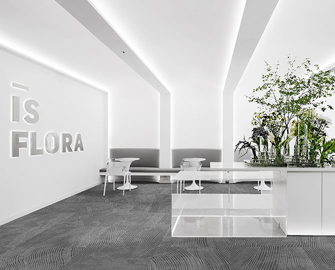 MINERA ANDES Light Grea Loop Съвременни плочки на офис килими