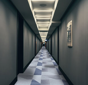 Blue Loop Modern Office Carpet 100x100
