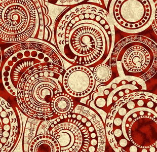 Килим с червено модерно нарязано