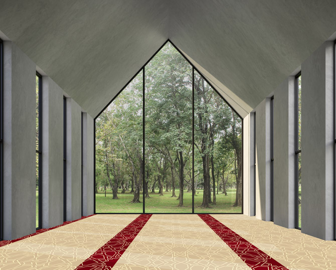 Традиционен килим от молитвена стая
